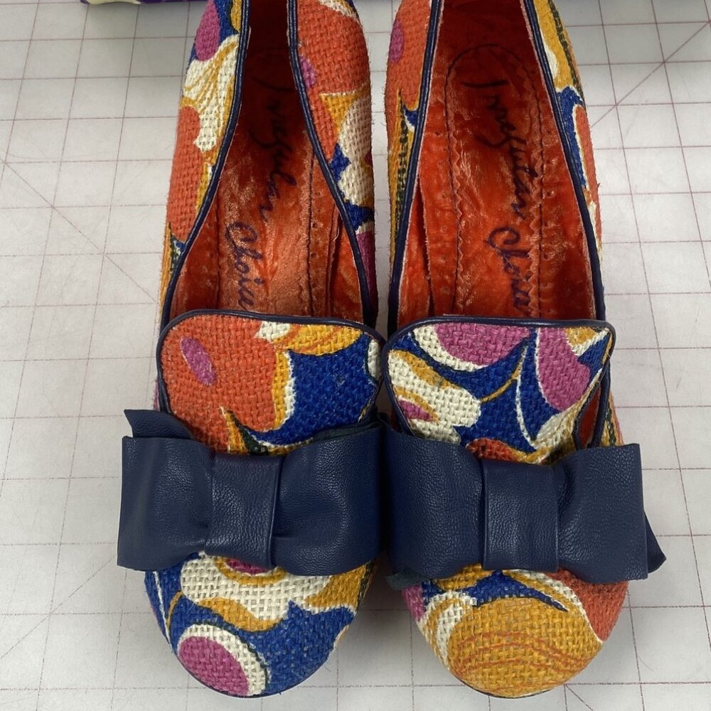 Irregular Choice~ 'Ozzy' Pump Orange/Yellow 4" Heels W/ Box~ Size 9